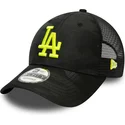 cappellino-curvo-mimetico-nero-con-logo-giallo-regolabile-9forty-home-field-dei-los-angeles-dodgers-mlb-di-new-era