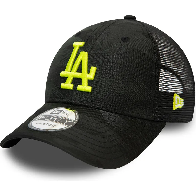 cappelli-curva-mimetizzazione-cinghia-regolabile-negro-9forty-home-field-dei-los-angeles-dodgers-mlb-di-new-era cappelli-curva-mimetizzazione-cinghia-regolabile-negro-9forty-home-field-dei-los-angeles-dodgers-mlb-di-new-era