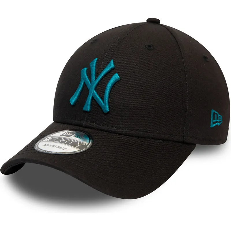 cappelli-curva-nero-cinghia-regolabile-9forty-league-essential-dei-new-york-yankees-mlb-di-new-era