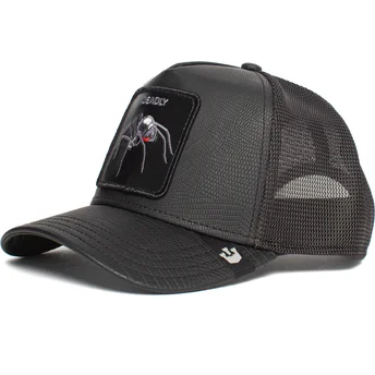 gorra-trucker-nera-ragno-deadly-encounter-the-farm-di-goorin-bros