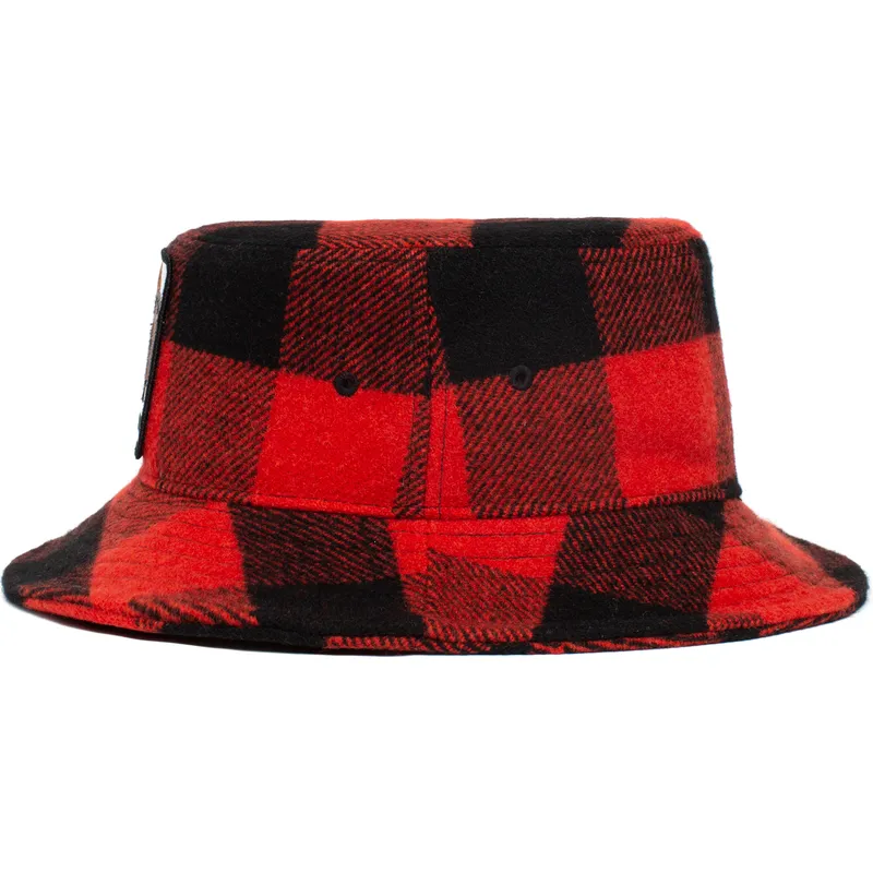 secchi-curva-rosso-snapback-dei-bucket-rojo-y-negro-bufalo-buffalo-i-m-a-little-hoarse-the-farm-the-farm-di-goorin-bros