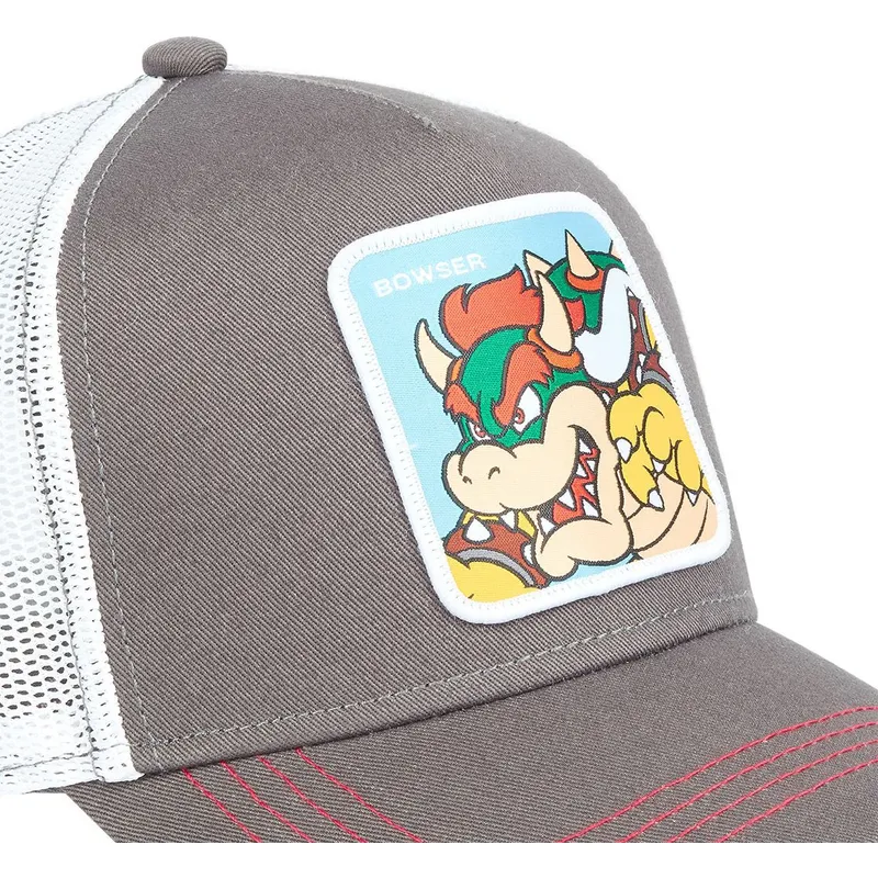 cappelli-curva-grigio-snapback-bowser-super-mario-bros-di-capslab cappelli-curva-grigio-snapback-bowser-super-mario-bros-di-capslab