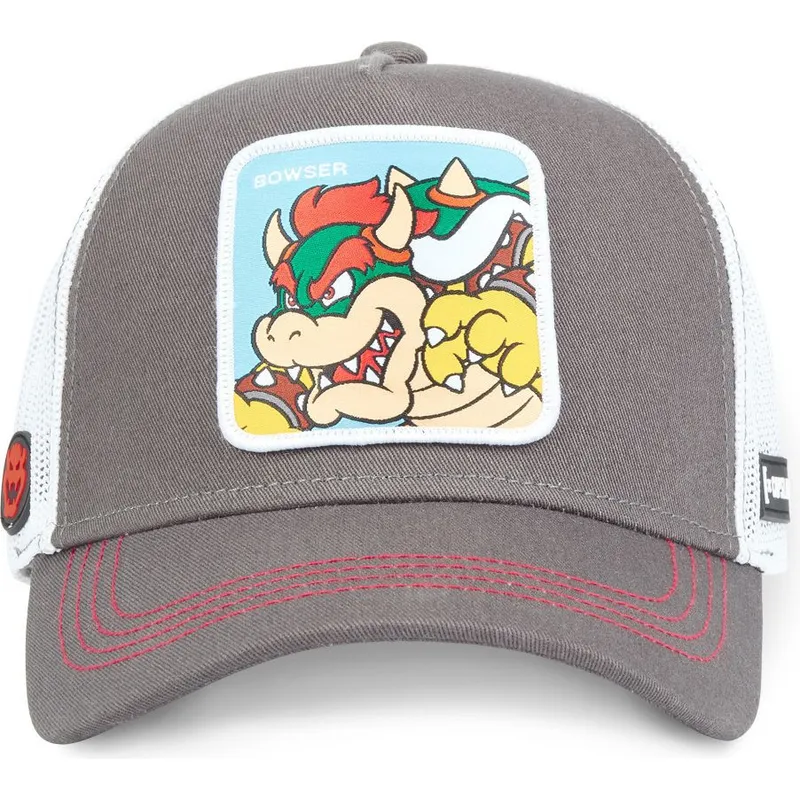 cappelli-curva-grigio-snapback-bowser-super-mario-bros-di-capslab cappelli-curva-grigio-snapback-bowser-super-mario-bros-di-capslab