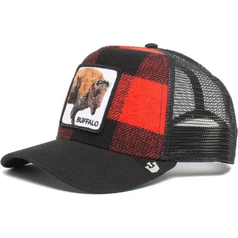 Cappello Buffalo Texas - Stile Retro Trucker Ricamato, Colore Woodland - 2