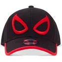 cappellino-curvo-nero-snapback-spider-man-minimal-eyes-marvel-comics-di-difuzed