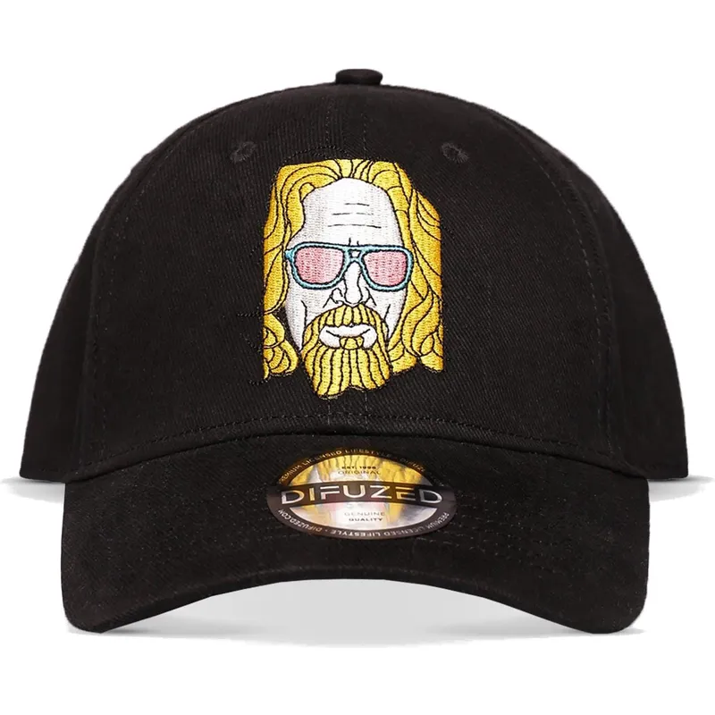 cappellino-curvo-nero-snapback-the-big-lebowski-di-difuzed