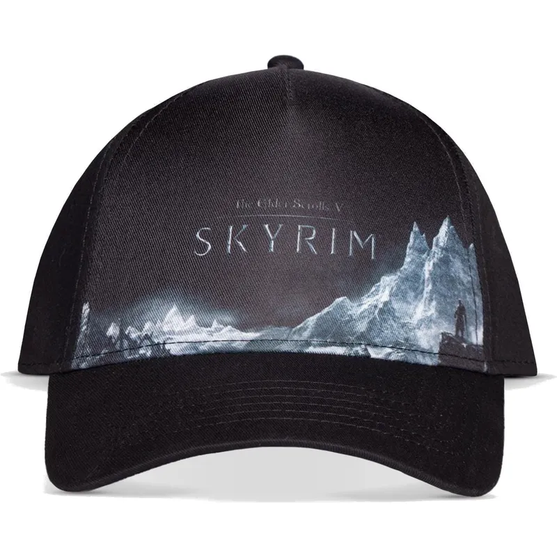 cappellino-curvo-nero-snapback-the-elder-scrolls-v-skyrim-di-difuzed