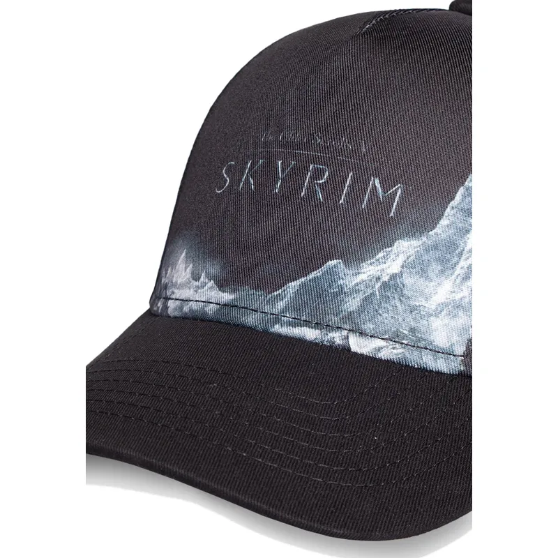 cappellino-curvo-nero-snapback-the-elder-scrolls-v-skyrim-di-difuzed