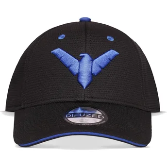 cappellino-curvo-nero-snapback-nightwing-dc-comics-di-difuzed