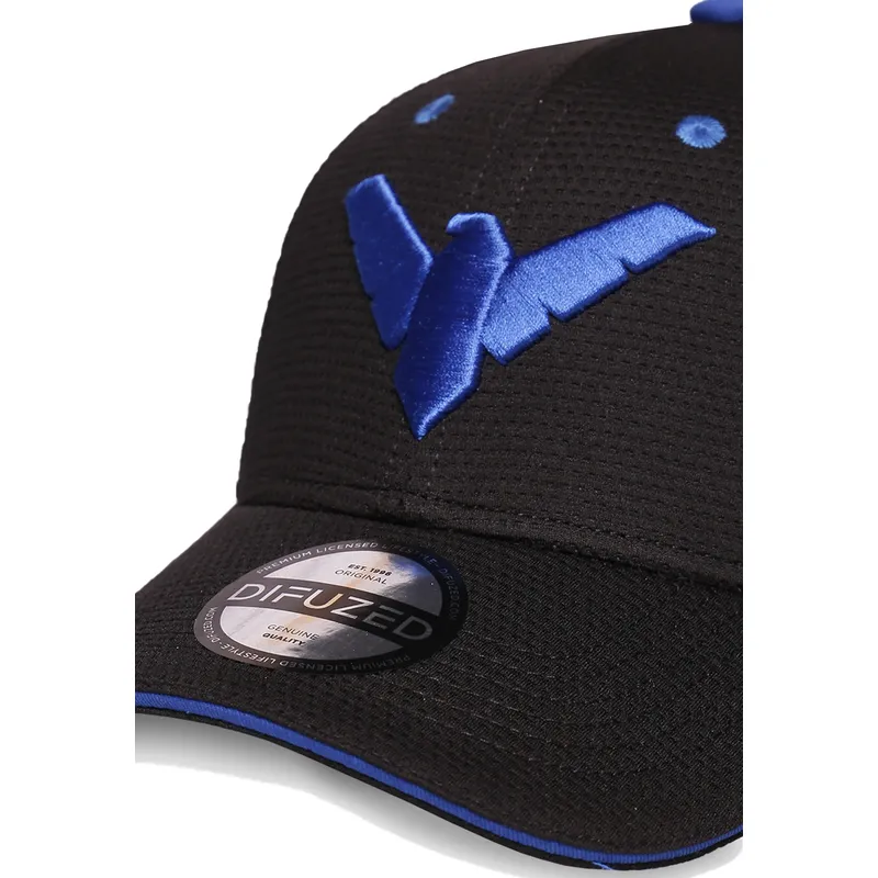 cappellino-curvo-nero-snapback-nightwing-dc-comics-di-difuzed