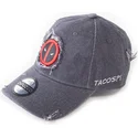 cappello-curvo-nero-regolabile-deadpool-tacos-marvel-comics-di-difuzed