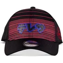 cappellino-curvo-nero-e-rosso-regolabile-fantasma-boo-super-mario-bros-di-difuzed