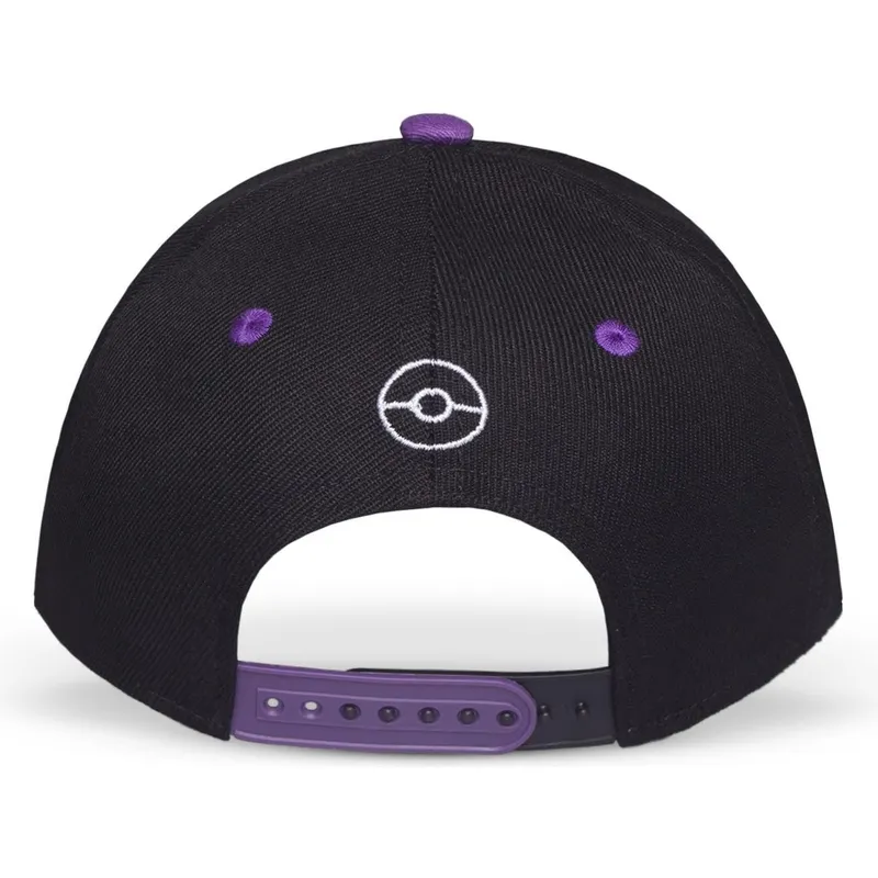 cappellino-curvo-nero-snapback-gengar-pokemon-di-difuzed