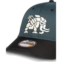 cappellino-curvo-blu-e-nero-snapback-tremortusk-mamut-forbidden-west-horizon-di-difuzed