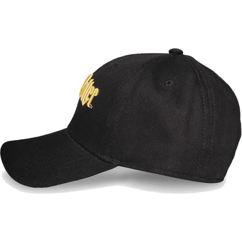 cappellino-curvo-nero-snapback-gold-logo-harry-potter-di-difuzed