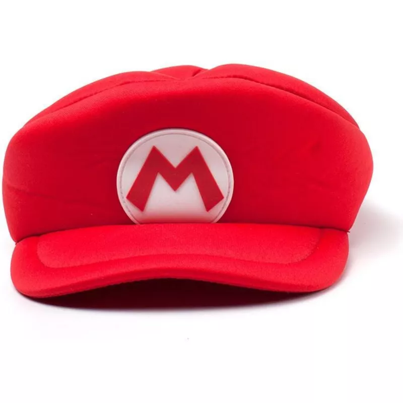 difuzed-curved-brim-mario-shaped-super-mario-bros-red-fitted-cap