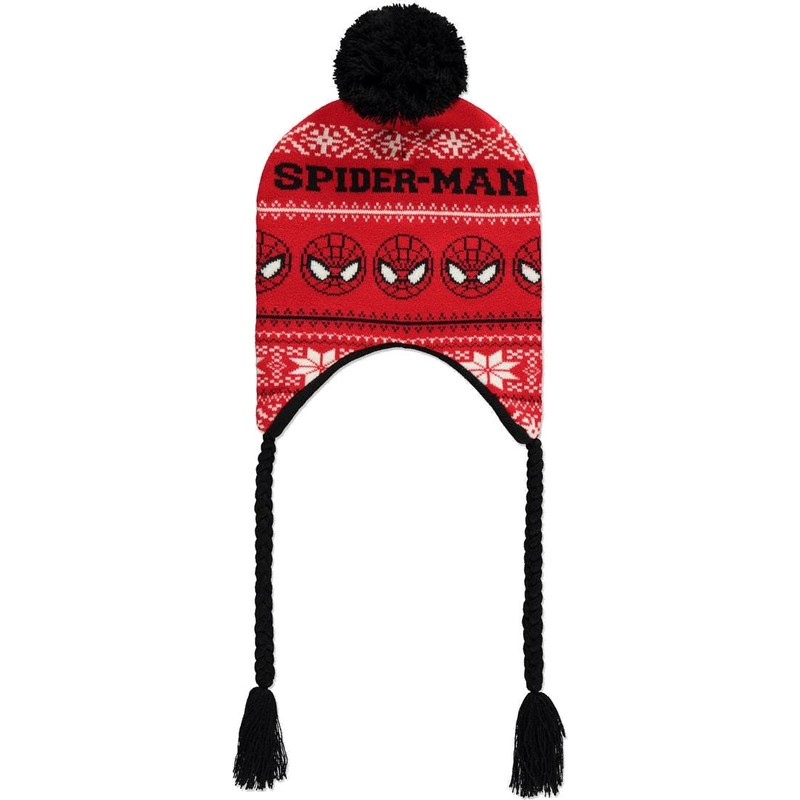 difuzed-spider-man-christmas-marvel-comics-red-sherpa-beanie