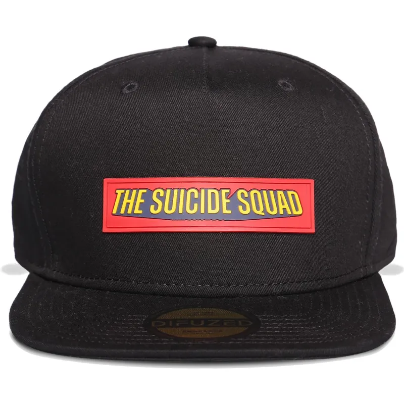 cappello-piatto-nero-snapback-suicide-squad-marvel-comics-di-difuzed