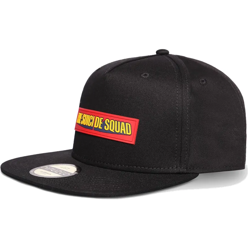 cappello-piatto-nero-snapback-suicide-squad-marvel-comics-di-difuzed