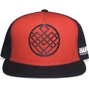 cappello-snapback-piatto-rosso-e-nero-shang-chi-marvel-comics-di-difuzed