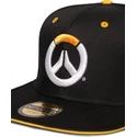 cappello-piatto-nero-snapback-logo-overwatch-di-difuzed