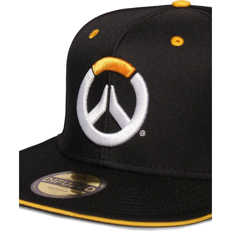 cappello-piatto-nero-snapback-logo-overwatch-di-difuzed