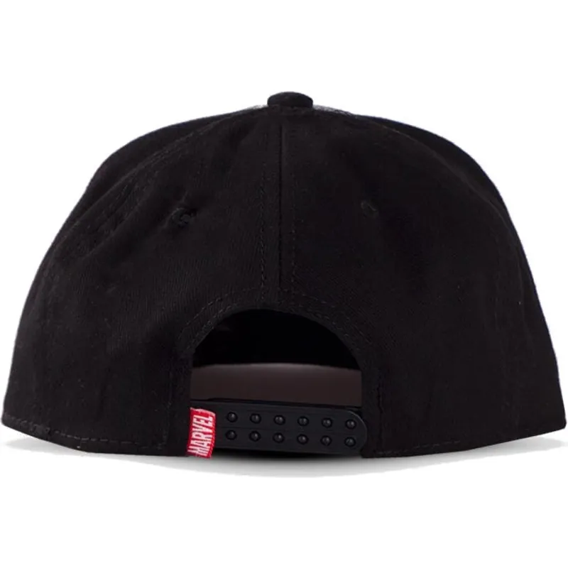 berretto-piatto-grigio-e-nero-snapback-metal-avengers-logo-marvel-comics-di-difuzed