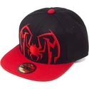 cappello-piatto-nero-e-rosso-snapback-spider-man-spider-arch-marvel-comics-di-difuzed