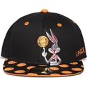 cappello-piatto-nero-snapback-bugs-bunny-space-jam-looney-tunes-di-difuzed