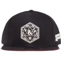 cappello-nero-snapback-con-visiera-piatta-dice-dungeons-dragons-di-difuzed