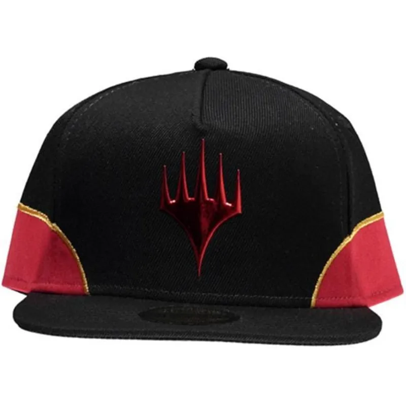 cappello-piatto-nero-e-rosso-snapback-chandra-magic-the-gathering-di-difuzed