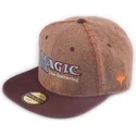 berretto-piatto-marrone-snapback-core-magic-the-gathering-di-difuzed