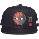cappello-snapback-piatto-nero-per-bambino-spider-man-marvel-comics-di-difuzed