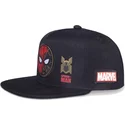 cappello-snapback-piatto-nero-per-bambino-spider-man-marvel-comics-di-difuzed