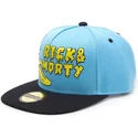 cappello-snapback-piatto-blu-e-nero-rick-banana-rick-e-morty-di-difuzed