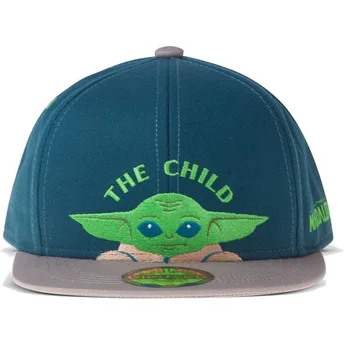 cappellino-piatto-blu-e-grigio-snapback-per-bambino-grogu-baby-yoda-the-child-the-mandalorian-star-wars-di-difuzed