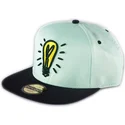 cappello-piatto-verde-e-nero-snapback-icons-monopoly-di-difuzed