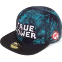 cappello-piatto-blu-e-nero-snapback-true-power-marvel-comics-di-difuzed