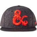 cappello-piatto-nero-snapback-ampersand-dungeons-dragons-di-difuzed