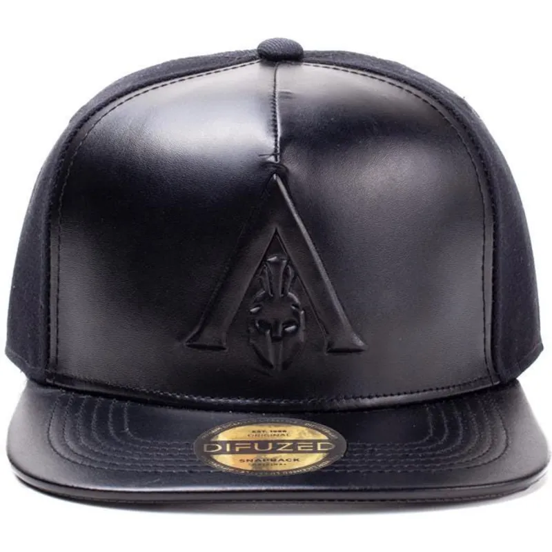 cappello-piatto-nero-snapback-premium-odyssey-logo-assassins-creed-di-difuzed