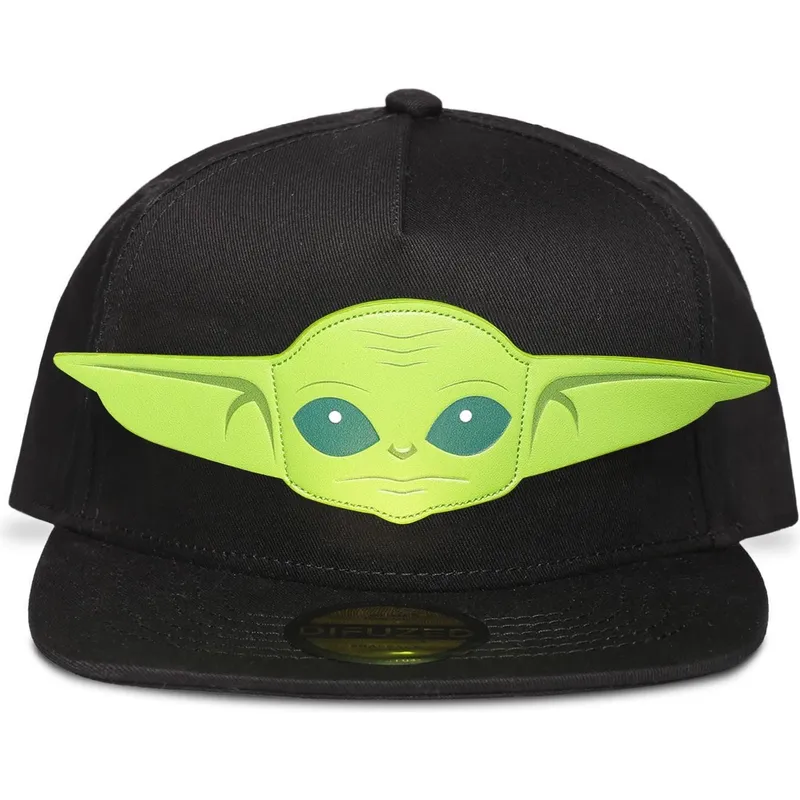 cappello-piatto-nero-snapback-grogu-baby-yoda-the-mandalorian-star-wars-di-difuzed