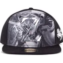 cappello-piatto-nero-snapback-link-fighting-the-legend-of-zelda-di-difuzed