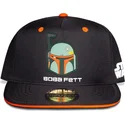 cappello-piatto-nero-e-arancione-snapback-per-bambino-boba-fett-cacciatore-di-taglie-the-mandalorian-star-wars-di-difuzed