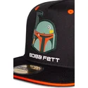 cappello-piatto-nero-e-arancione-snapback-per-bambino-boba-fett-cacciatore-di-taglie-the-mandalorian-star-wars-di-difuzed