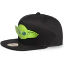 cappello-piatto-nero-snapback-per-bambino-grogu-baby-yoda-the-mandalorian-star-wars-di-difuzed