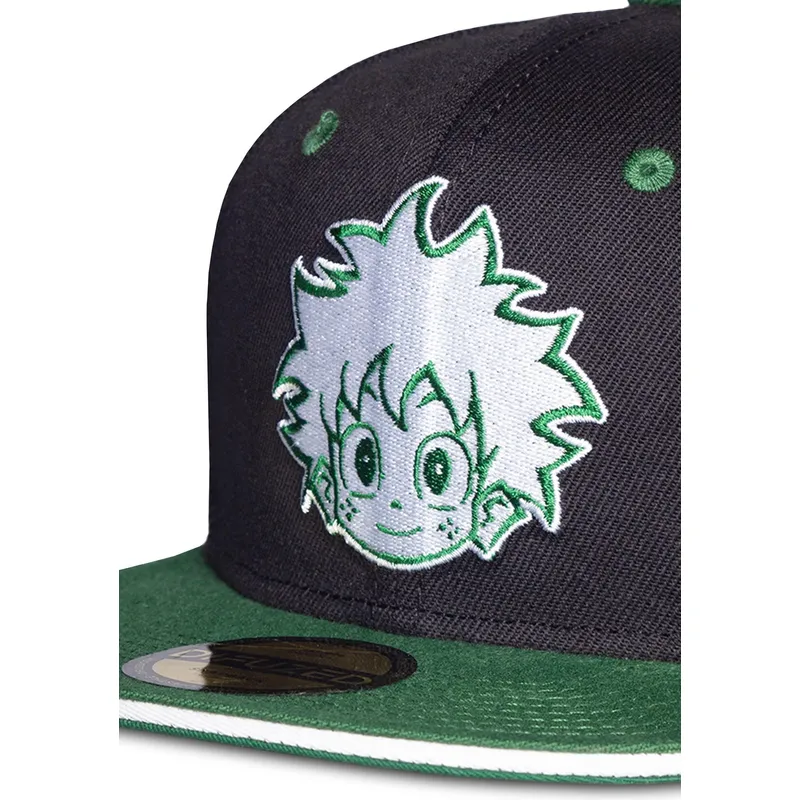 cappello-piatto-nero-e-verde-snapback-izuku-midoriya-my-hero-academia-di-difuzed