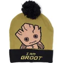 cappello-marrone-e-nero-con-pompon-groot-kawaii-art-marvel-comics-di-difuzed