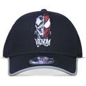 cappellino-nero-con-visiera-curva-snapback-venom-marvel-comics-di-difuzed