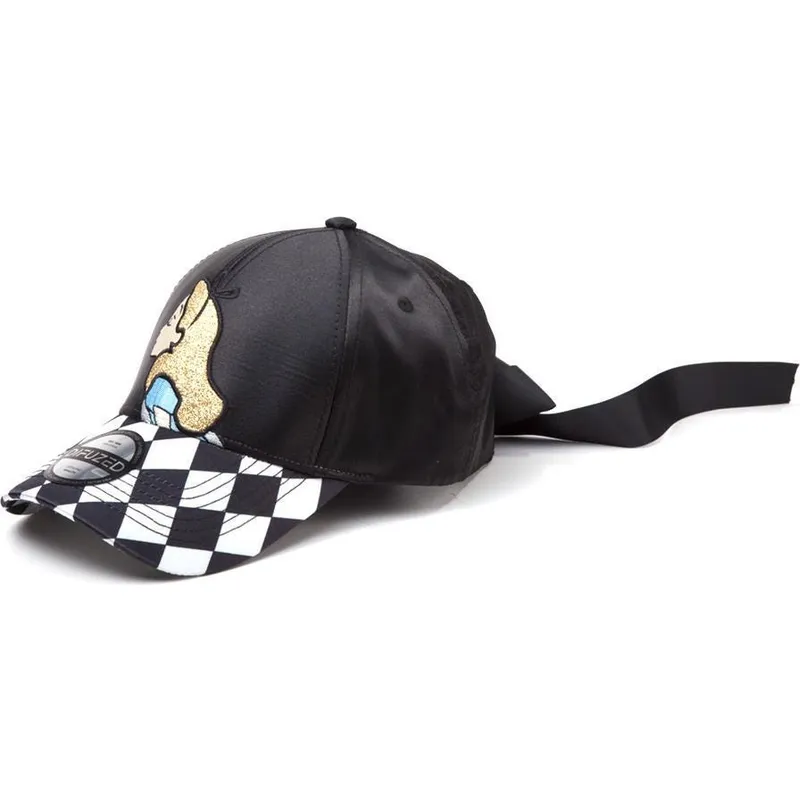 cappelli-curva-nero-cinghia-regolabile-alicia-las-aventuras-de-alicia-en-el-pais-dei-las-maravillas-disney-di-difuzed