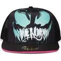cappellino-trucker-nero-e-rosa-con-visiera-piatta-snapback-per-bambino-venom-marvel-comics-di-difuzed